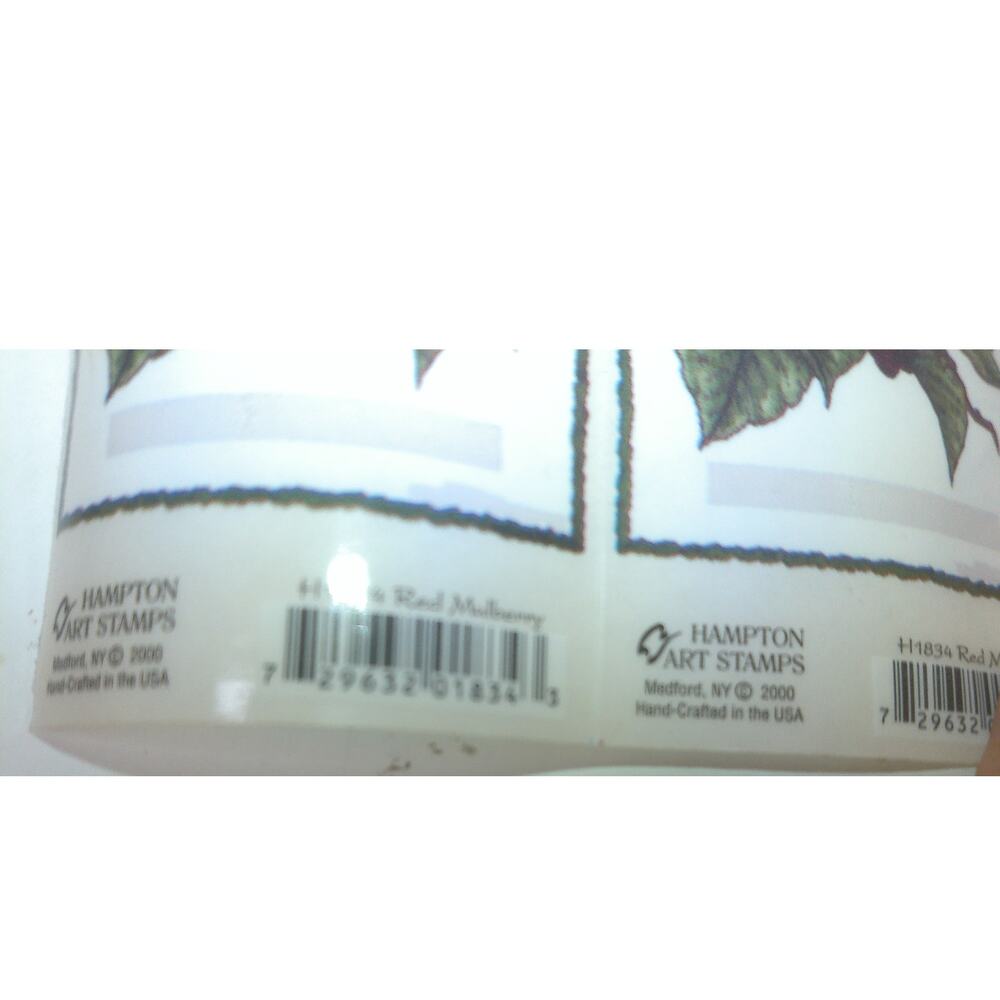 Vintage Hampton Arts Stamps Red Mulberry Sticker Roll New - Picture 3 of 6